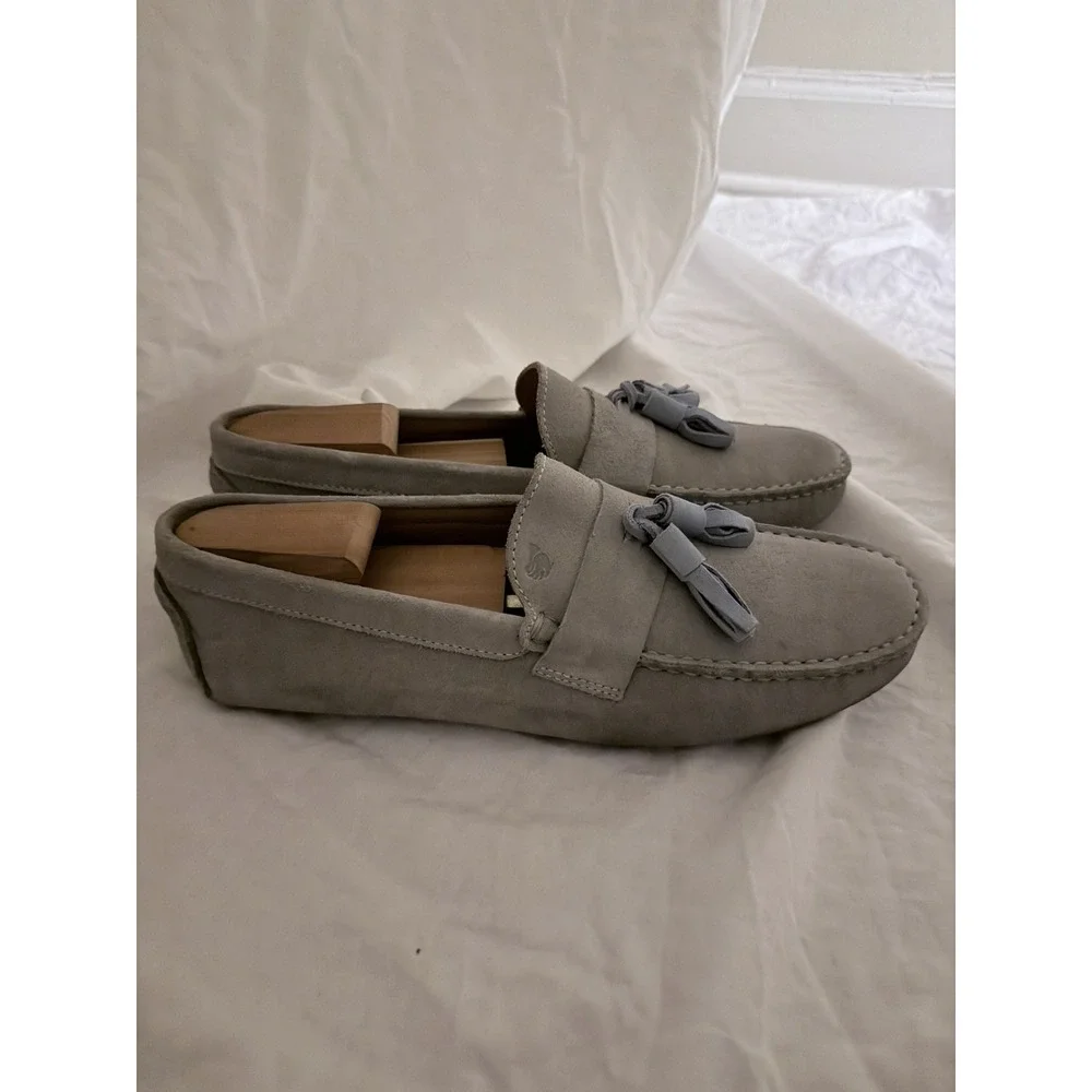 Bobbies Paris Suede Driving Tassel Loafers - Men's EU 41 (US 8)
